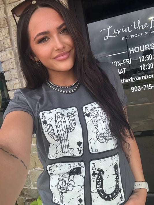 4 Card Tee