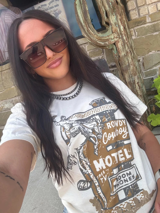 Rowdy Cowboy Motel Tee