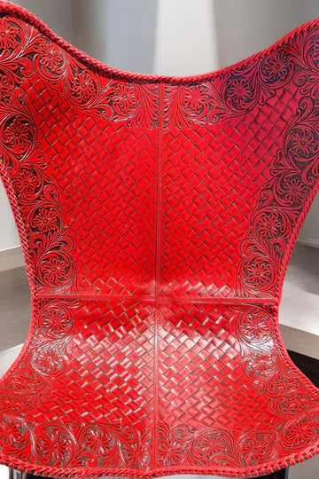 Hand Tooled Leather Chair