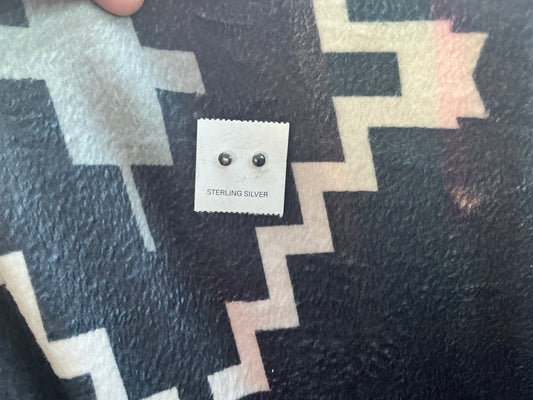 Sterling Silver Hematite Studs