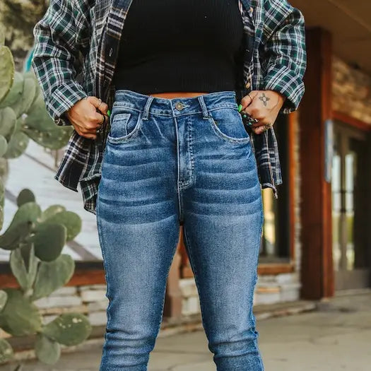 L&B High Rise Skinny - Mid Wash