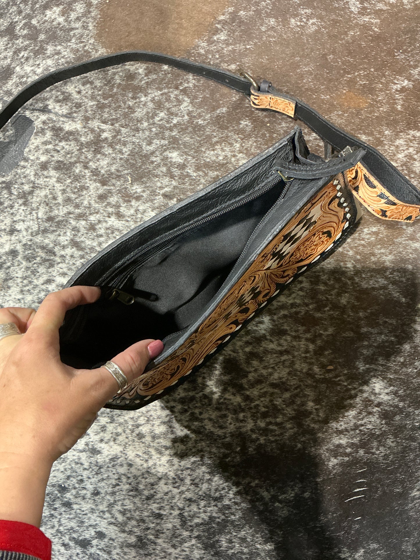 Checkered Crossbody purse