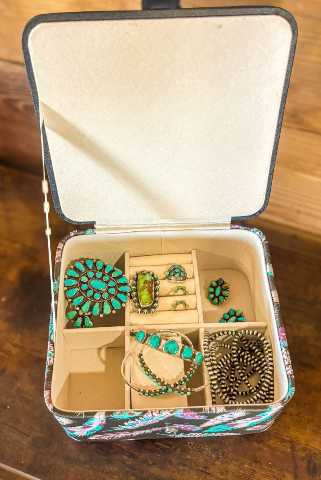 Feather Rain Jewelry Box