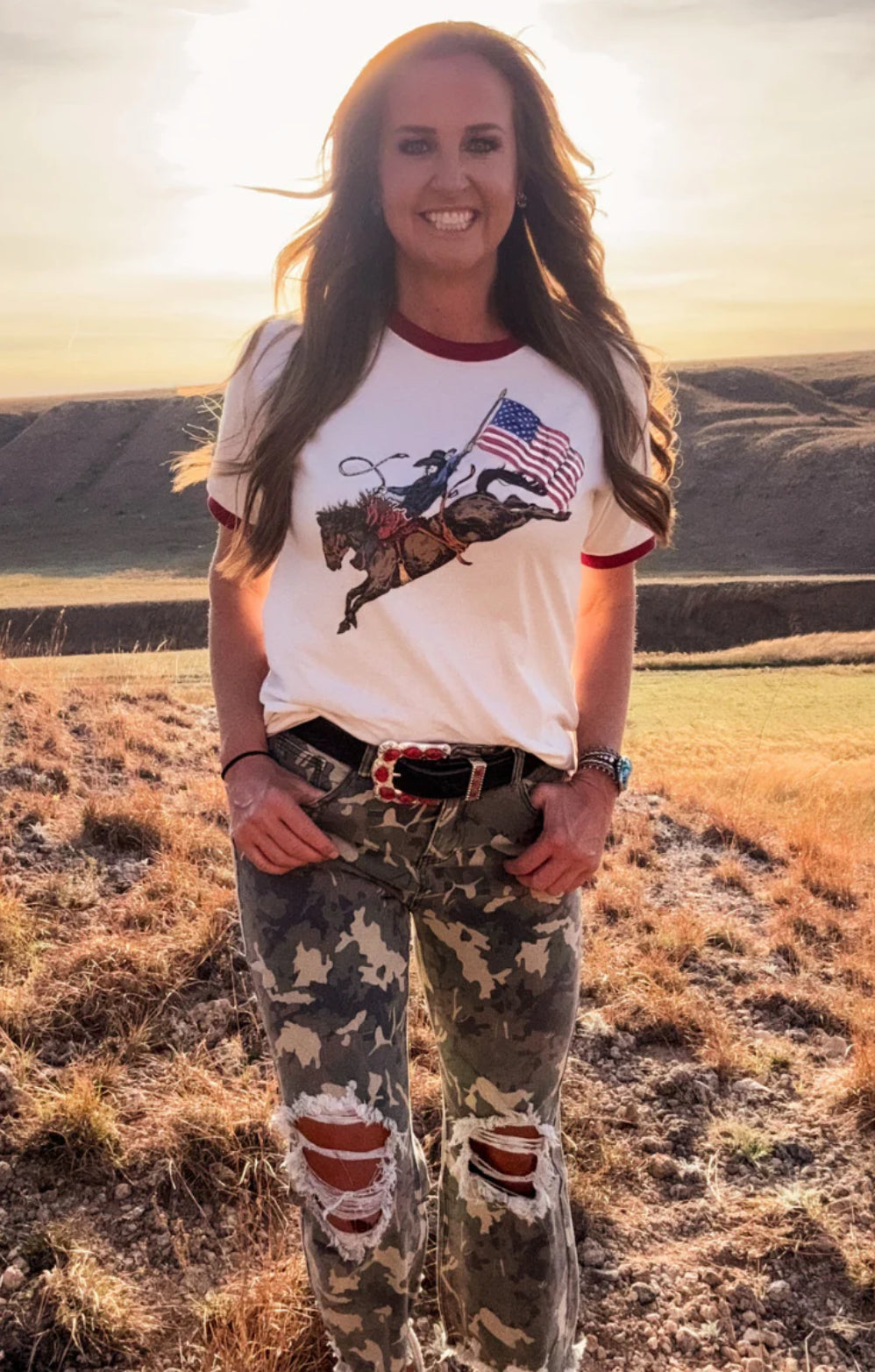 Dust and Glory Ringer Tee
