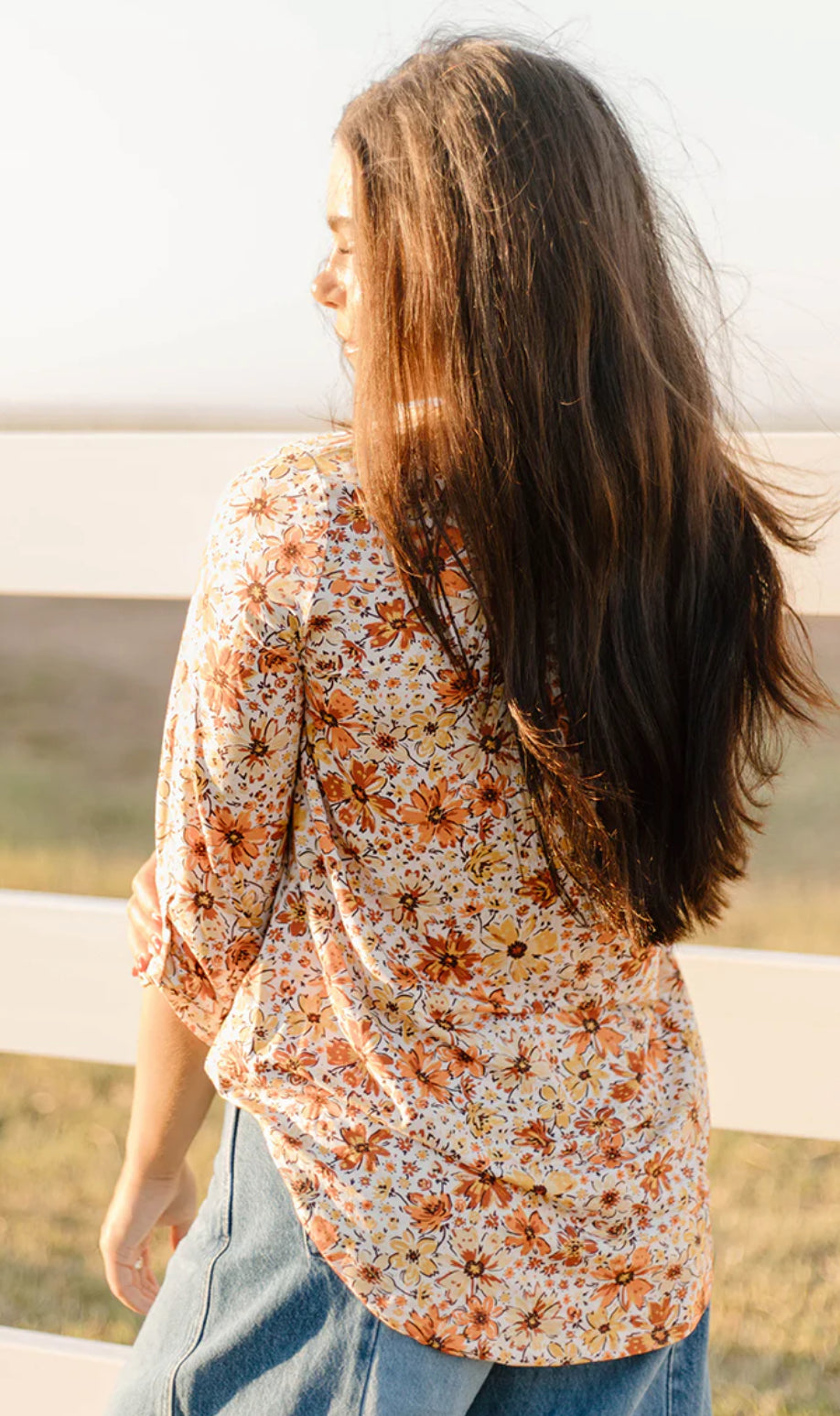 Fall Flowers Top