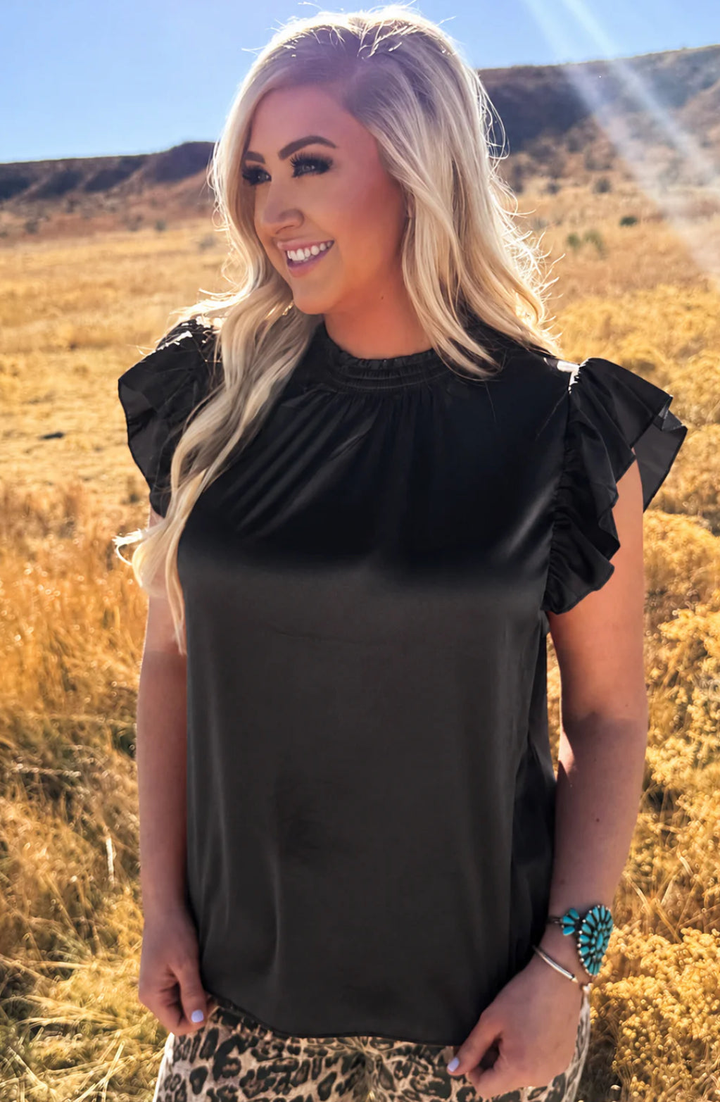 Baby Doll Top in Black