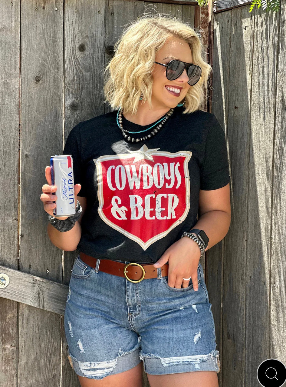 Cowboys & Beer Tee