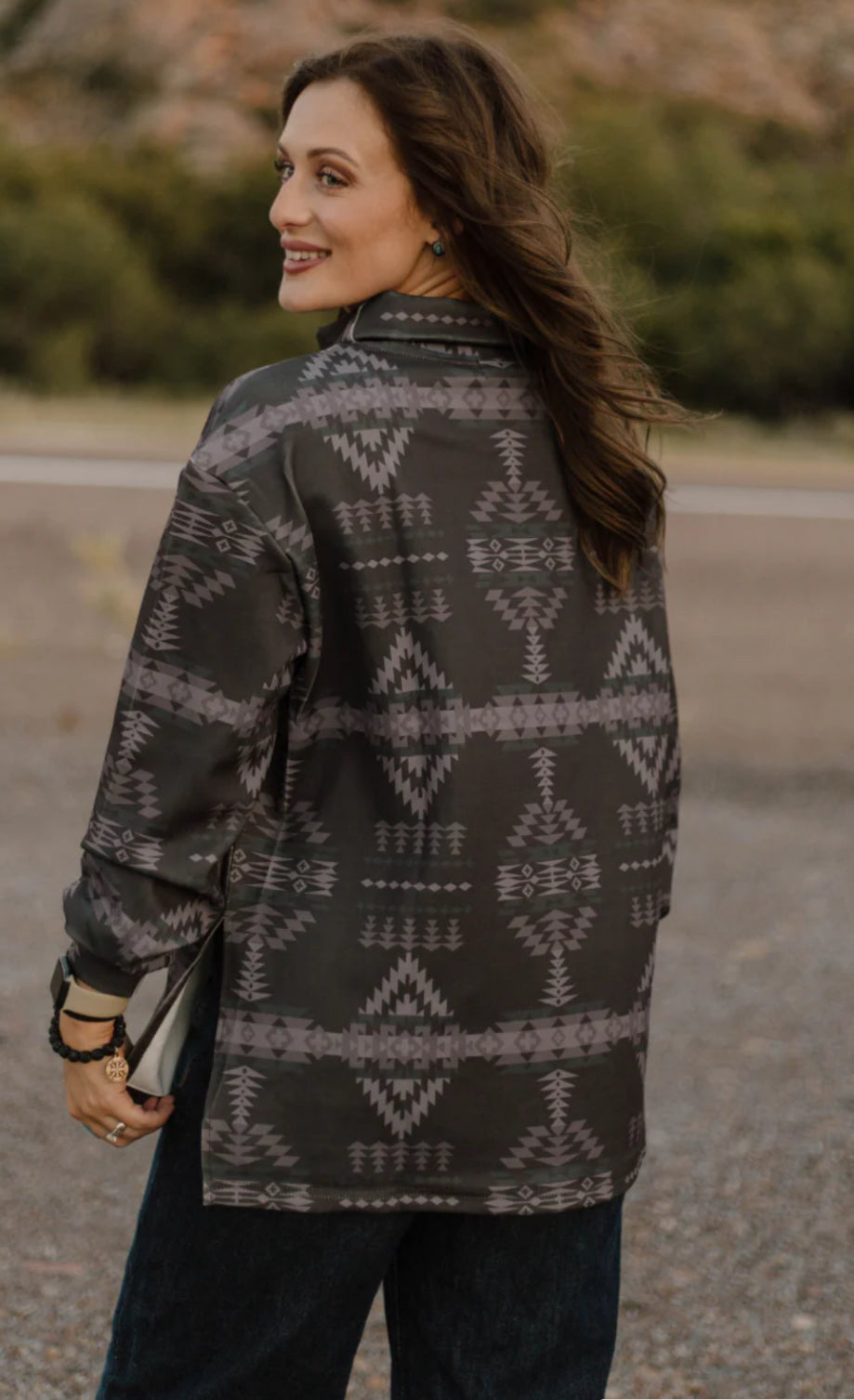Berlin Aztec Mock Neck