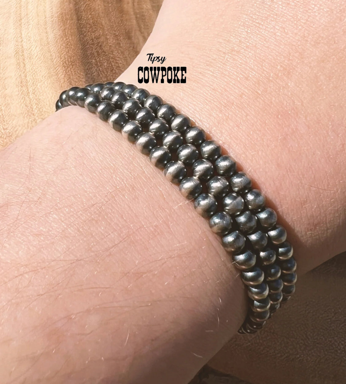 Sterling Silver Pearl Stretch Bracelets