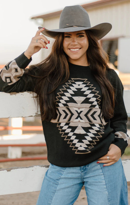 Night Aztec Sweater