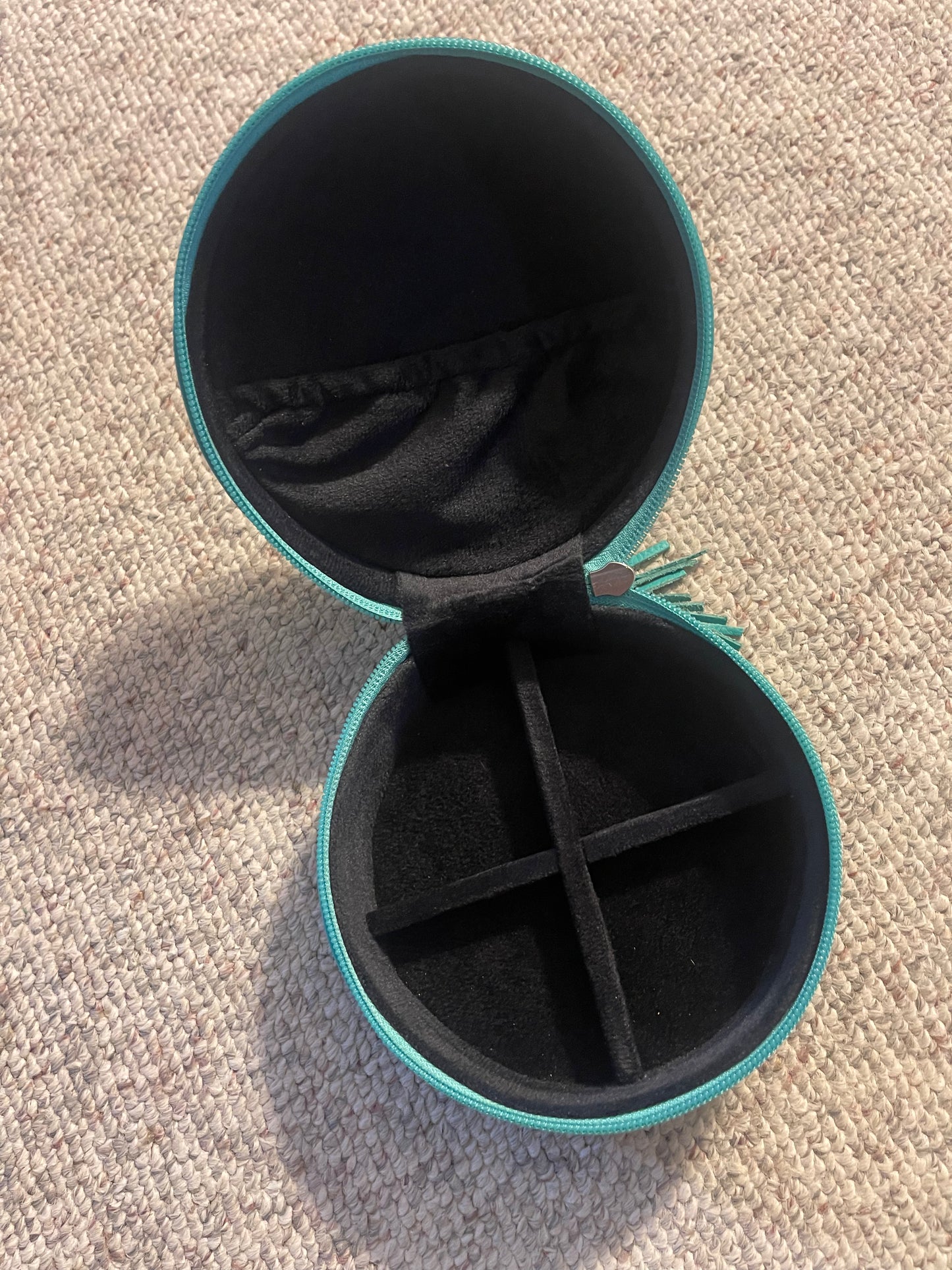 Bootstitch Round Leather Jewelry Box