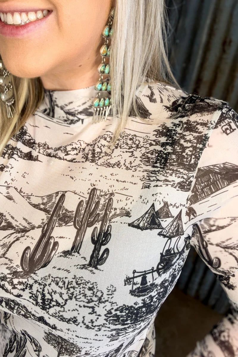 Old Days Mesh Top