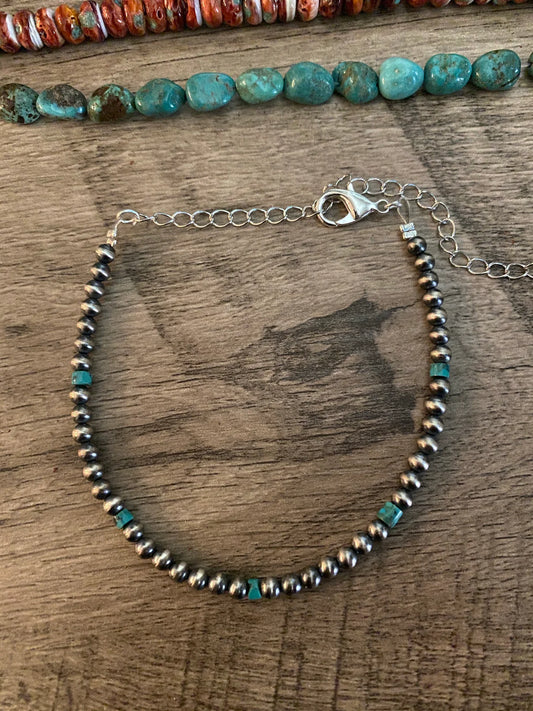 4mm Bracelet with Turquoise