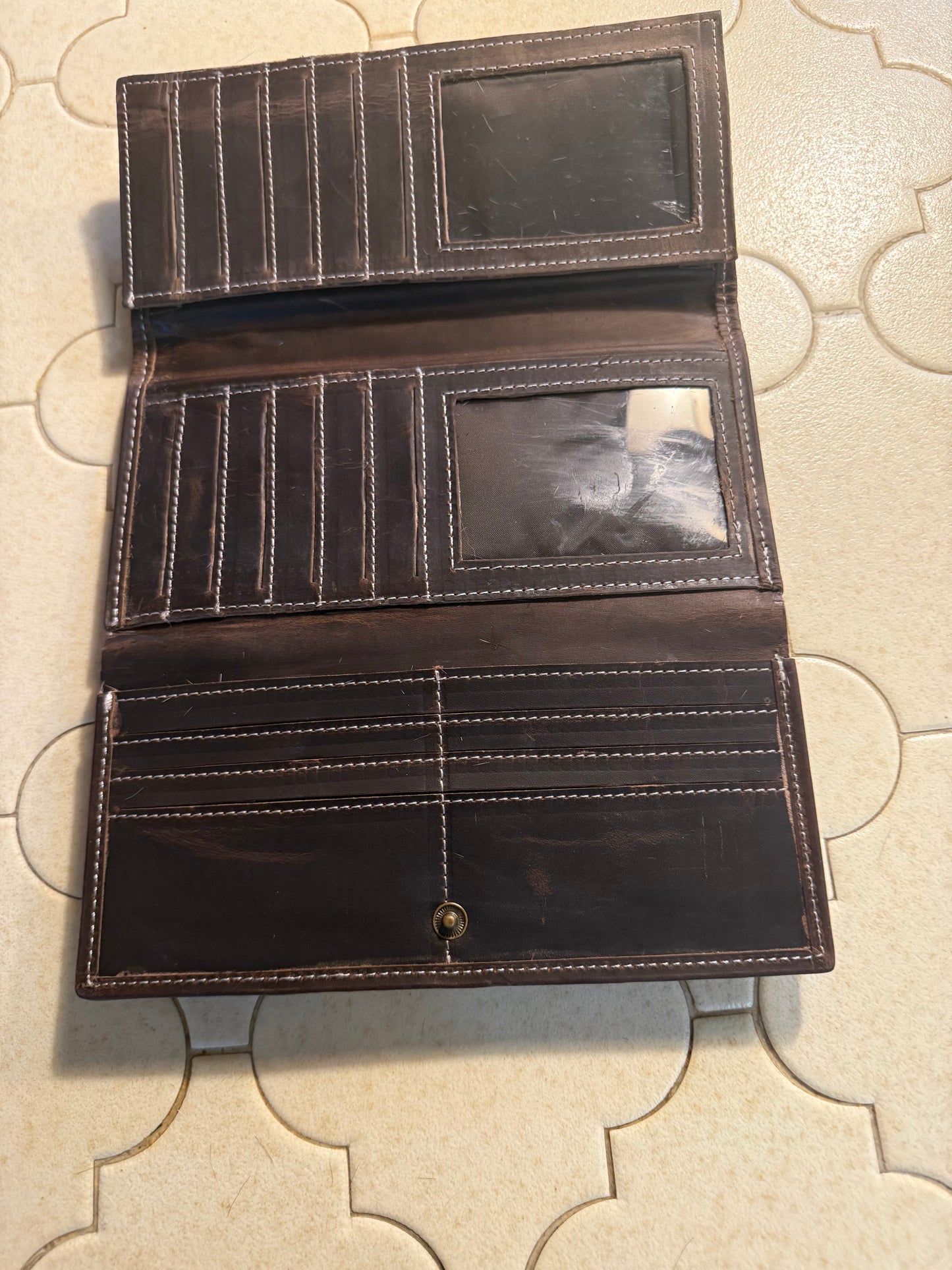 Rustic Cowhide Wallet