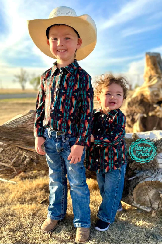 Cowpokes Indian Outlaw Button Up