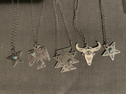Western shaped necklaces