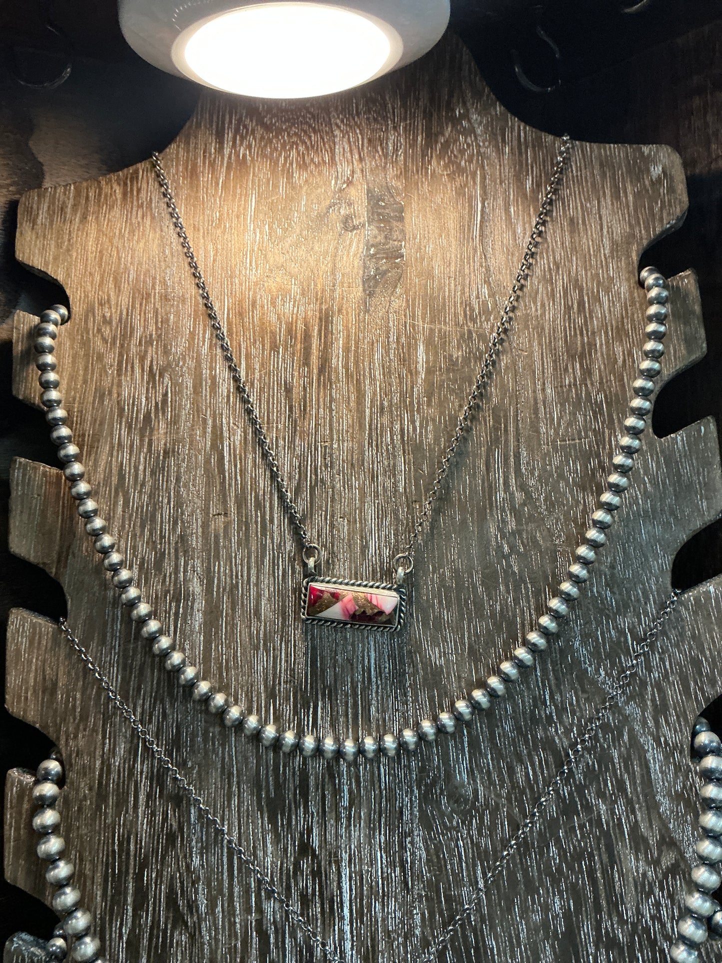 Dahlia Rose Bar Necklace