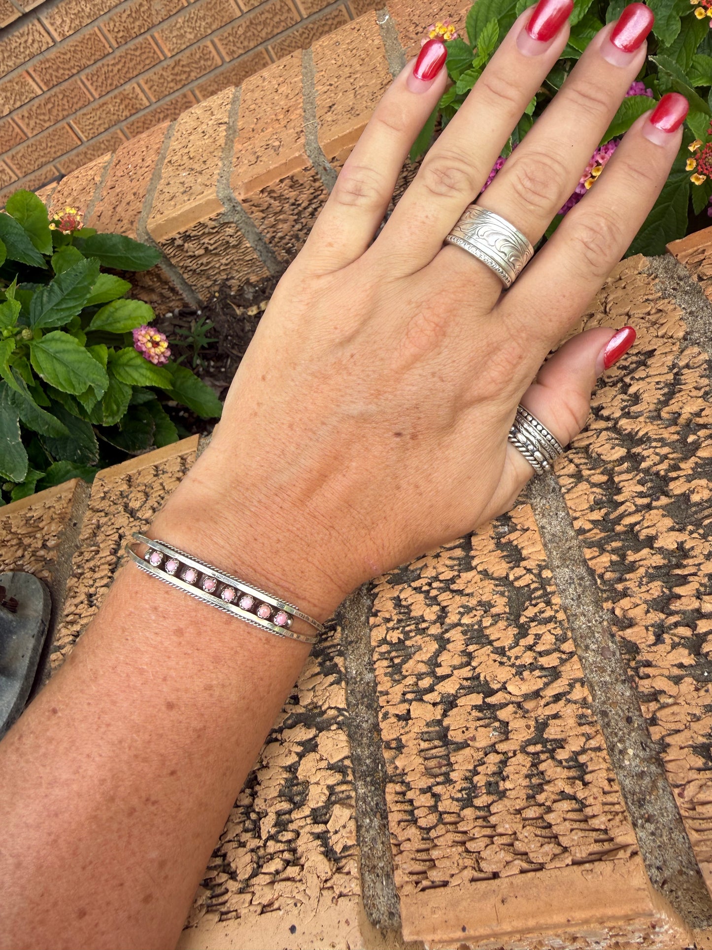 Pink Conch Cuff