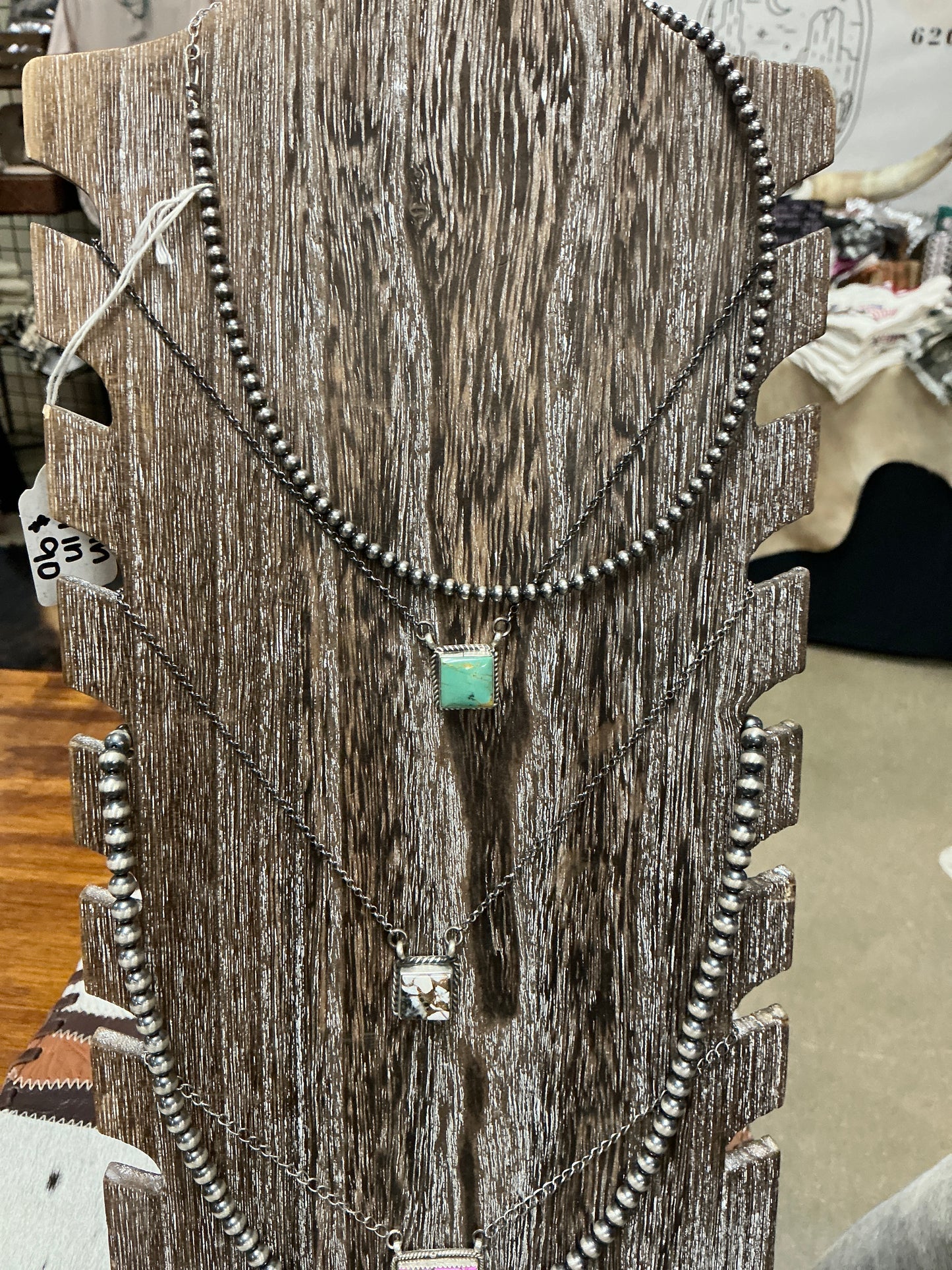 Damon Turquoise Square Necklace