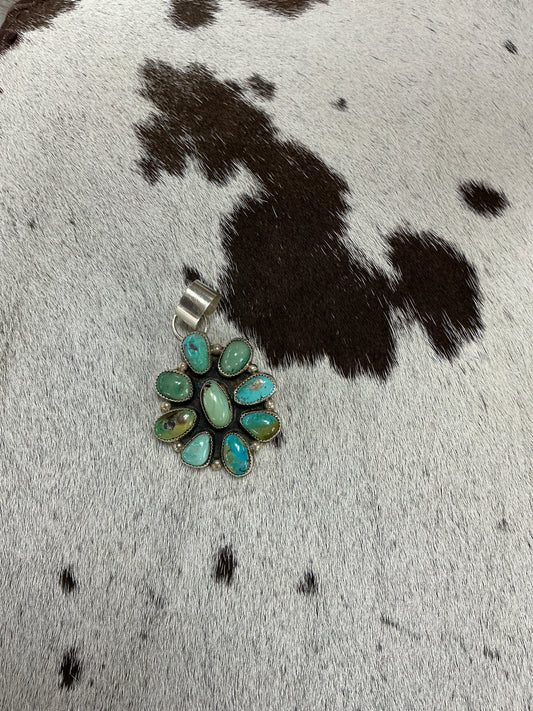 Monterey Turquoise Cluster Pendant
