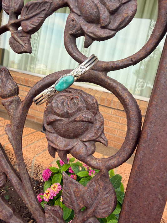Turquoise Single Stone Cuff