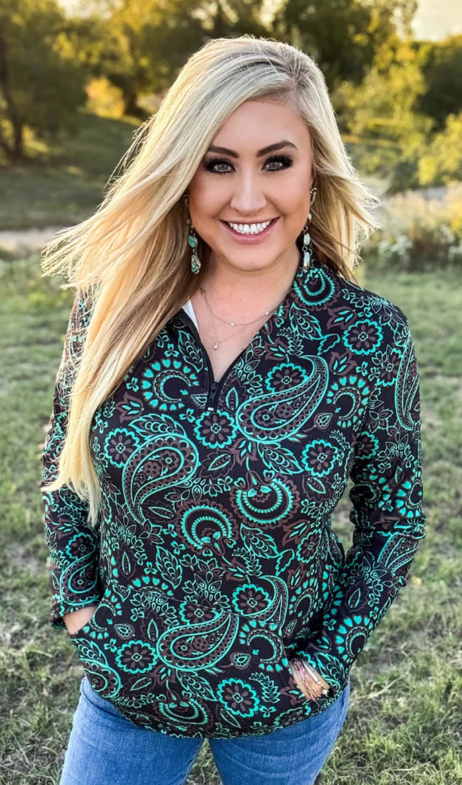 Paisley Range Pullover