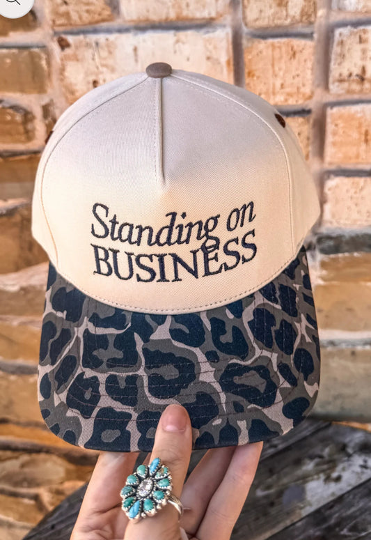 Standing on Business Hat