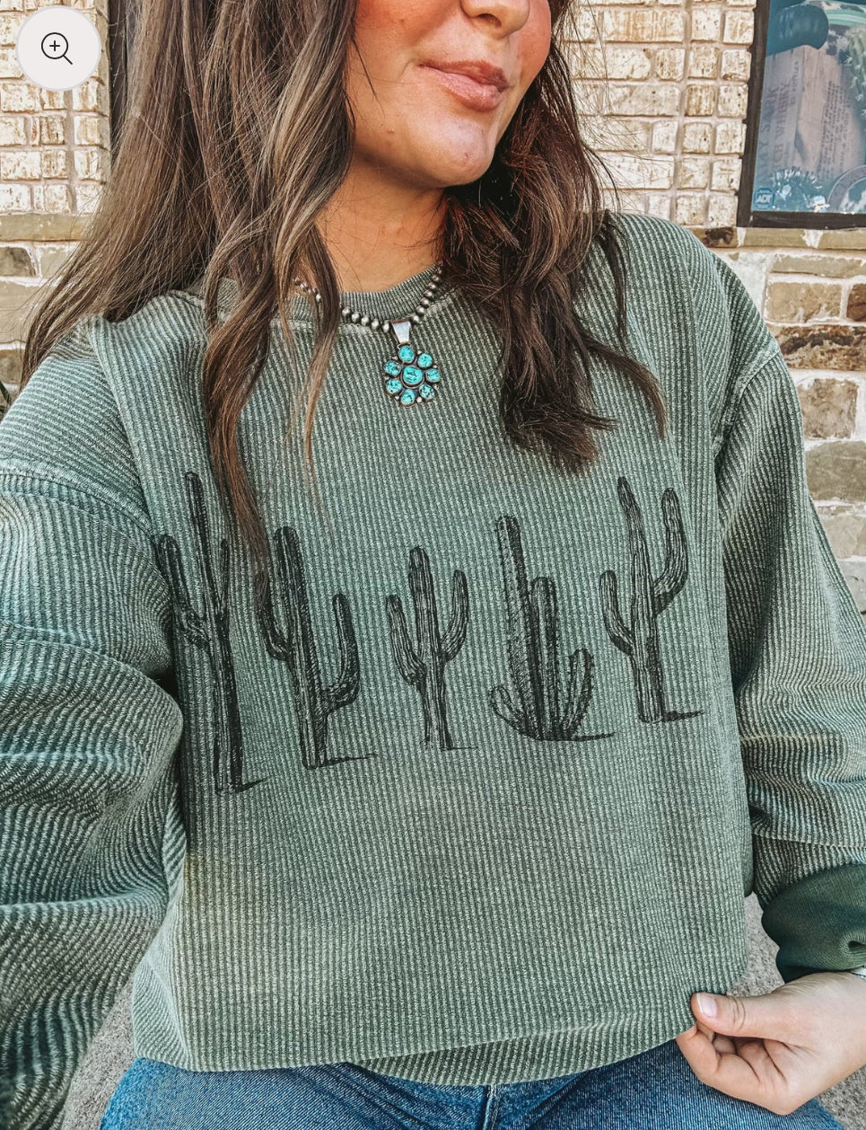 Cinco Cactus Corded Top