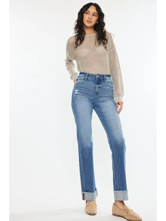 KanCan High Rise Straight Jean