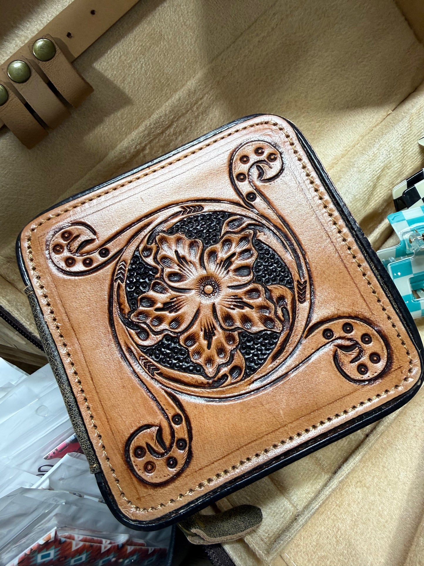 Small Leather Jewelry Case