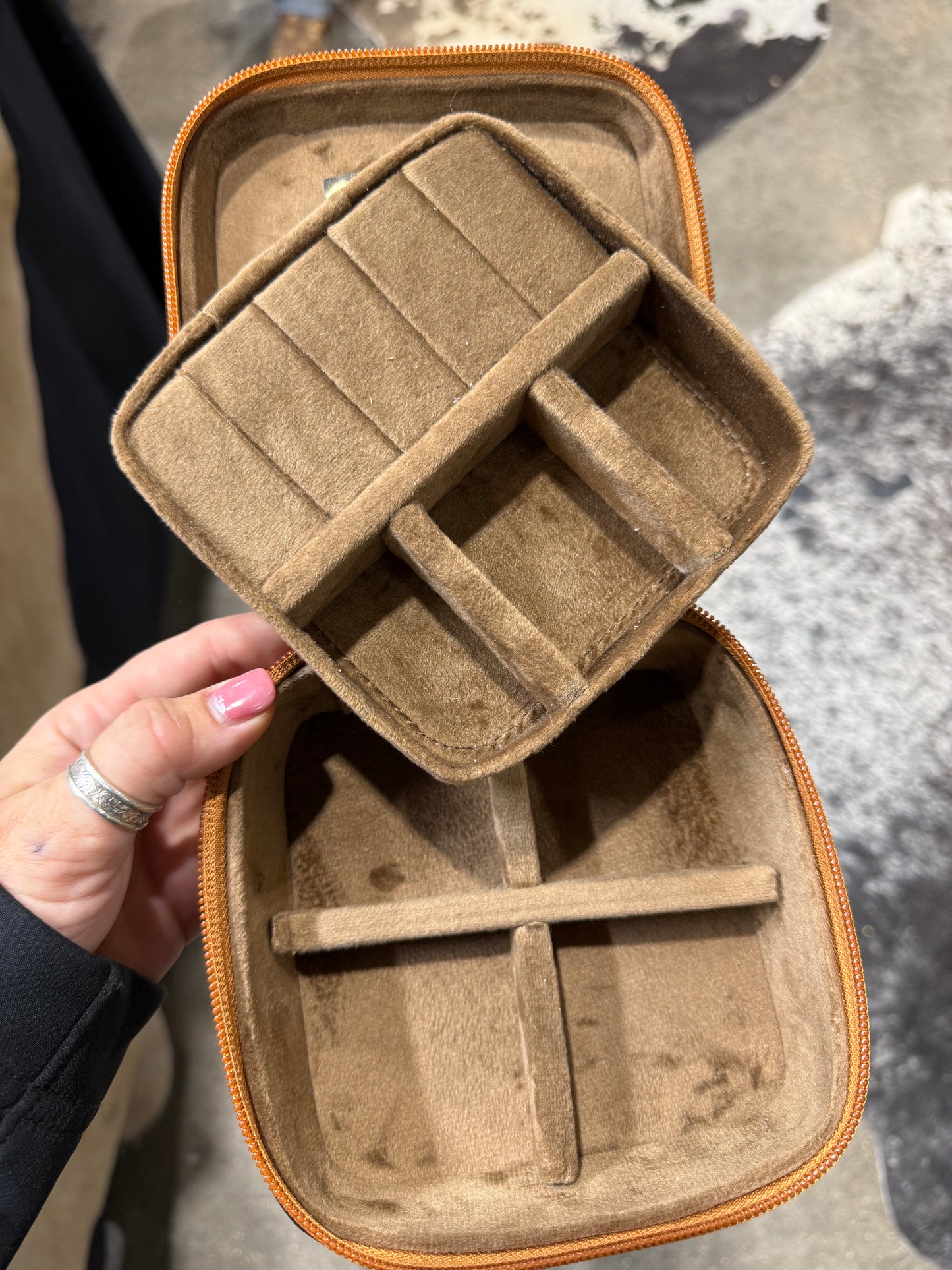 Small Leather Jewelry Case