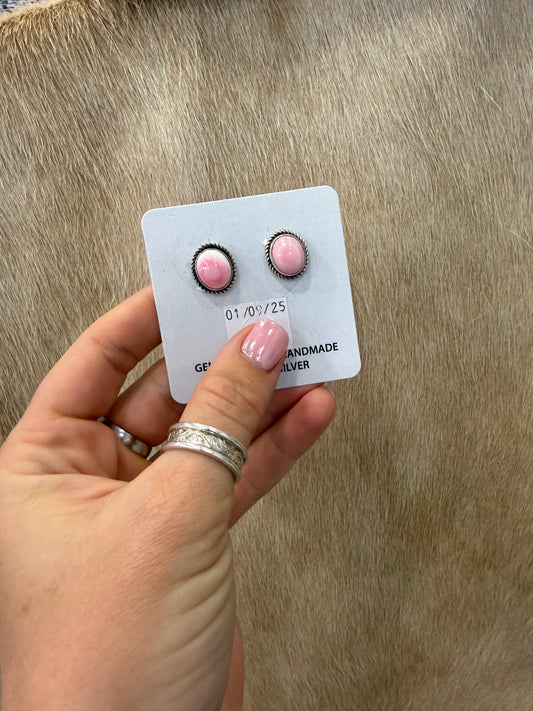Pink Conch Studs