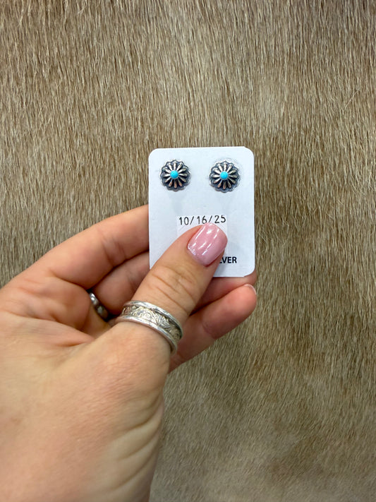 Concho with Turquoise - Small