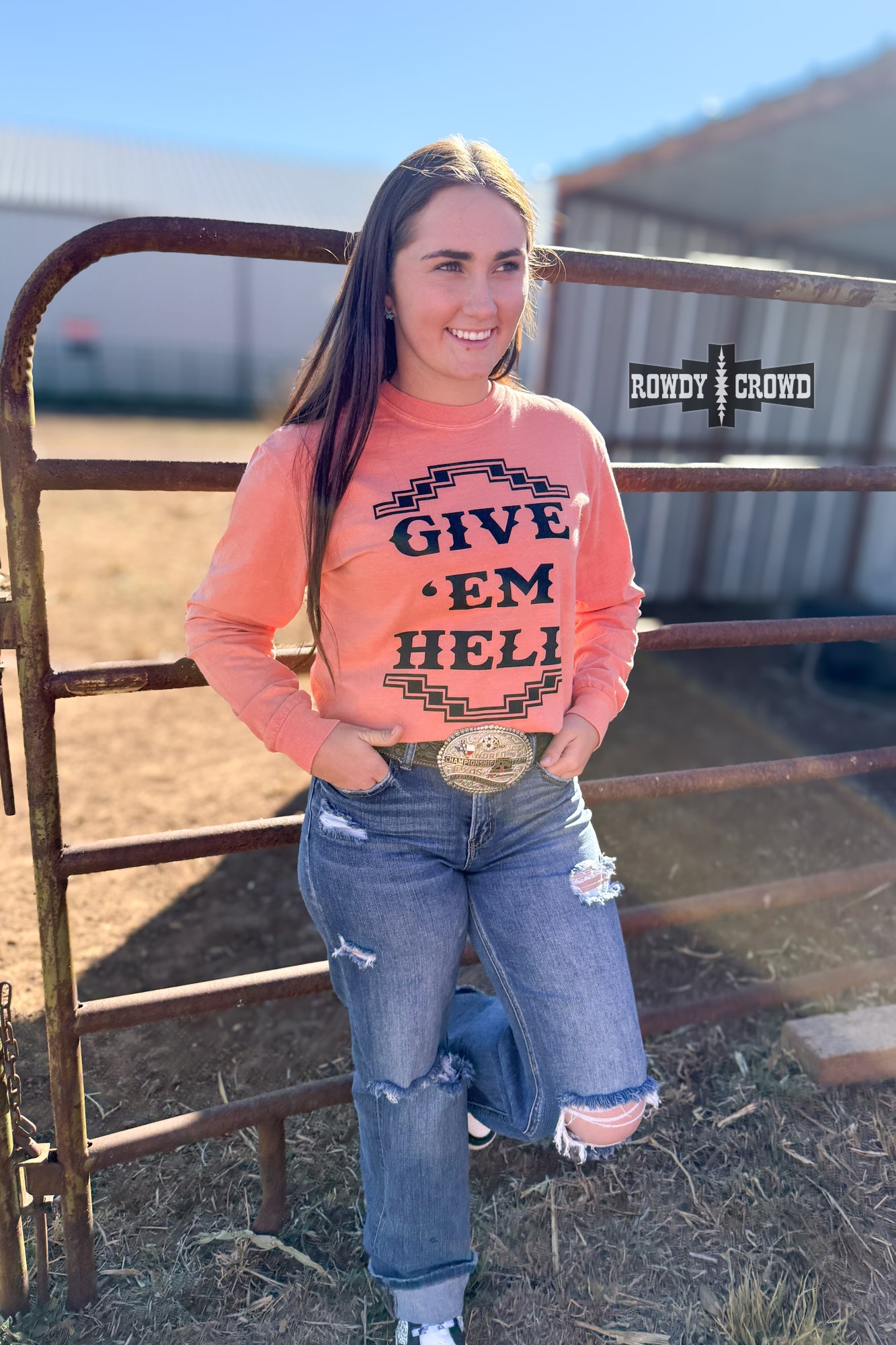 Give 'Em Hell Long Sleeve Tee