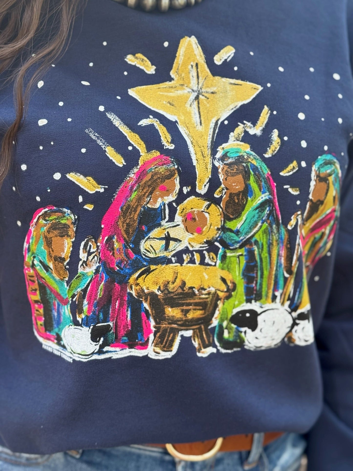Callie Ann Stelter Nativity Scene Tee & Sweatshirt