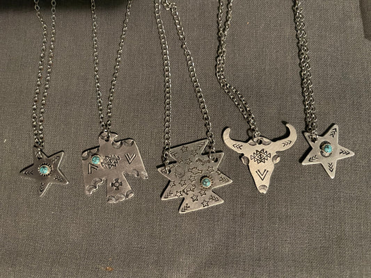 Western shaped necklaces